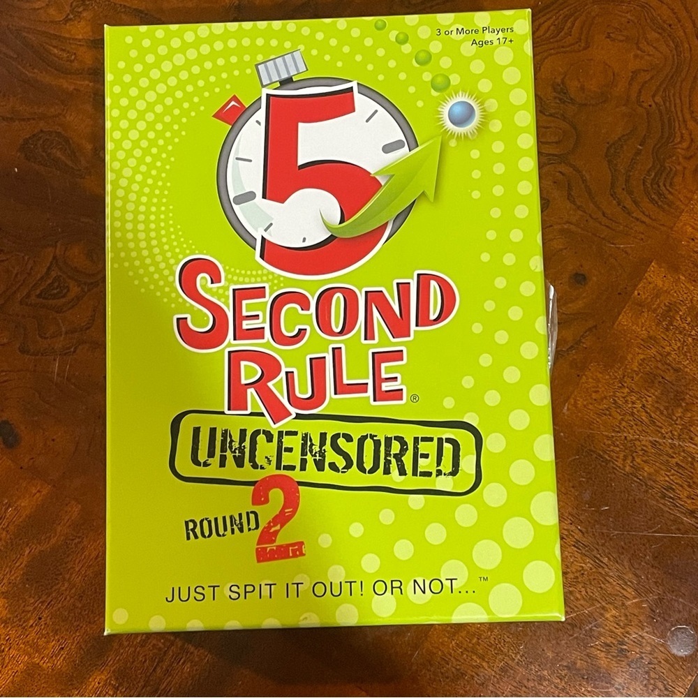 Play monster NWT game “5 second rule” ages 17+ for 3 or more players